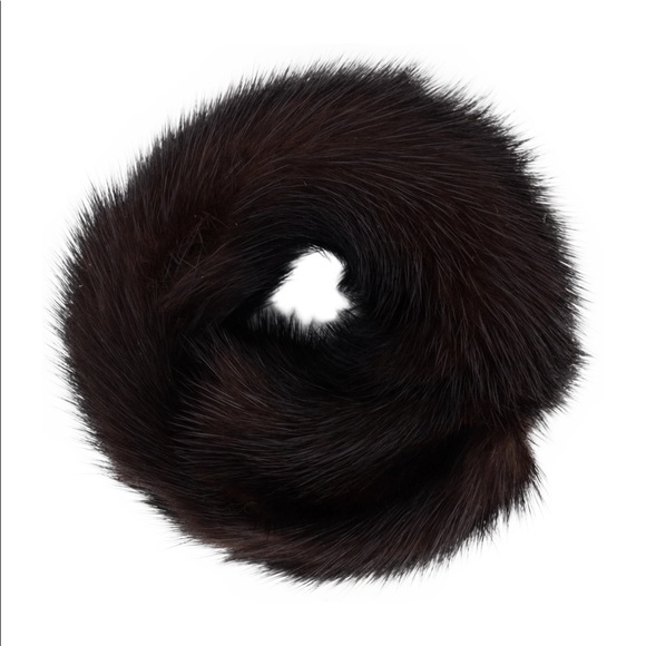 Brown and multicolor mink for cuff. - Picture 3 of 4